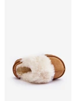 Dětské pantofle s kožešinou model 21639728 - Boto