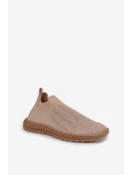 Dámské Sportovní Boty S Ozdobou D&A TW121 Béžové Dámské Sportovní Boty S Ozdobou D&A TW121 Béžové