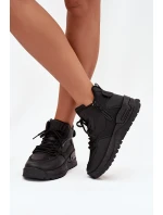 Dámské sportovní boty na platformě Big Star model 21708704 Černé - Big Star Shoes Dámské sportovní boty na platformě Big Star model 21708704 Černé - Big Star Shoes