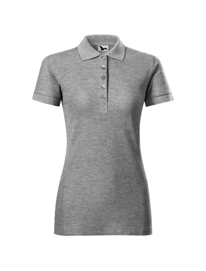 Cotton Heavy polokošile dámská tmavě šedý melír Cotton Heavy polokošile dámská tmavě šedý melír