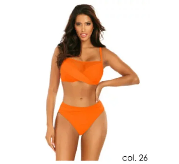 Dámské dvoudílné plavky Fashion 16 S1002N2-26c, oranžová - Self