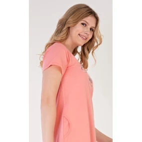 Dámské domácí šaty s krátkým rukávem Lucie