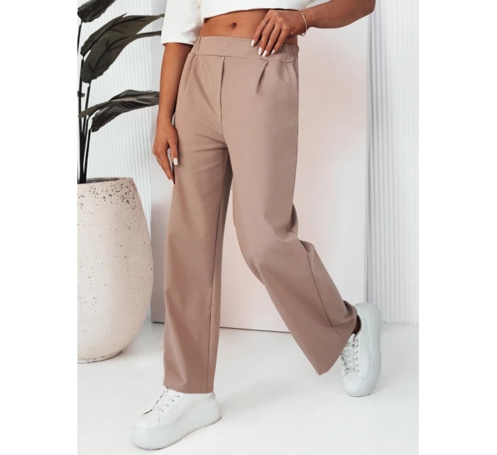 Dámské široké kalhoty RITES béžové FashionStreet UY2007