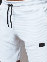 FashionStreet pánské bílé teplákové šortky SX2384