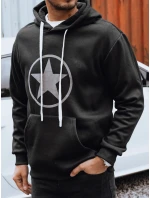 Pánská černá mikina model 21993054 - Dstreet