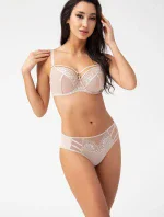 Dámské kalhotky brazilky Gorsenia K 498/1 Paradise Béžové