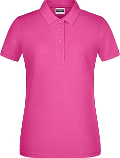 Dámské piqué polo z bio bavlny 02. pink model 22534240 - Daiber