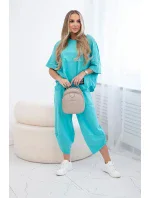 Bavlněný komplet halenka + kalhoty mincovna Bavlněný komplet halenka + kalhoty mincovna