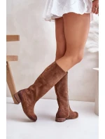 Dámské Semišové Kozačky Do Na Lewski Hnědé model 21672668 - Zazoo Dámské Semišové Kozačky Do Na Lewski Hnědé model 21672668 - Zazoo