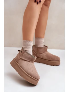 sněhule na platformě Big Star béžové model 21677565 - Big Star Shoes