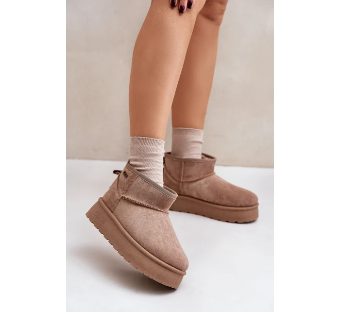 sněhule na platformě Big Star béžové model 21677565 - Big Star Shoes sněhule na platformě Big Star béžové model 21677565 - Big Star Shoes