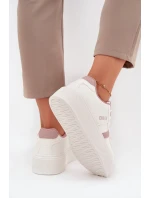 Dámské Sneakersy Na Platformě Big Star SS274346 Bílé Dámské Sneakersy Na Platformě Big Star SS274346 Bílé