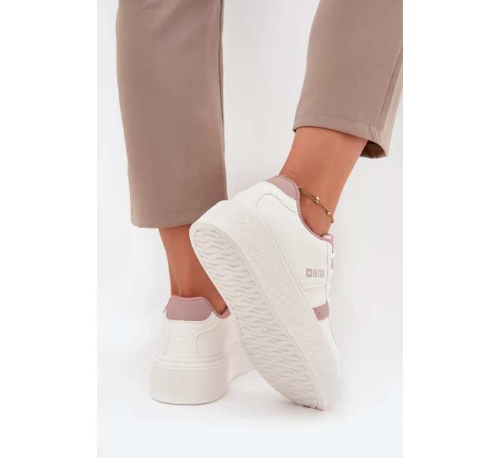 Dámské Sneakersy Na Platformě Big Star SS274346 Bílé Dámské Sneakersy Na Platformě Big Star SS274346 Bílé