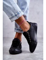 Dámské kožené tenisky Big Star – černé