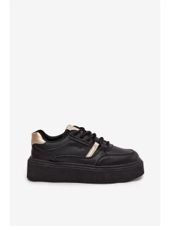 Dámské tenisky na platformě Big Star – černé