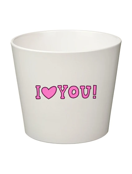 I LOVE YOU! - velký květináč I LOVE YOU! - velký květináč