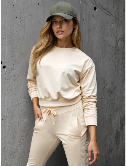 Dámská klasická krémová mikina FashionStreet BY1530