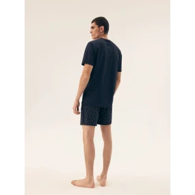 Pánské pyžamo 42601 Shore dark blue - HENDERSON