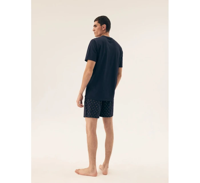 Pánské pyžamo 42601 Shore dark blue - HENDERSON Pánské pyžamo 42601 Shore dark blue - HENDERSON