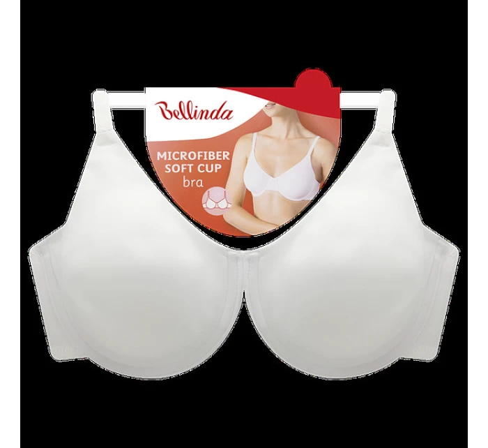 Dámská nevyztužená podprsenka MICROFIBER SOFT CUP BRA - BELLINDA - bílá