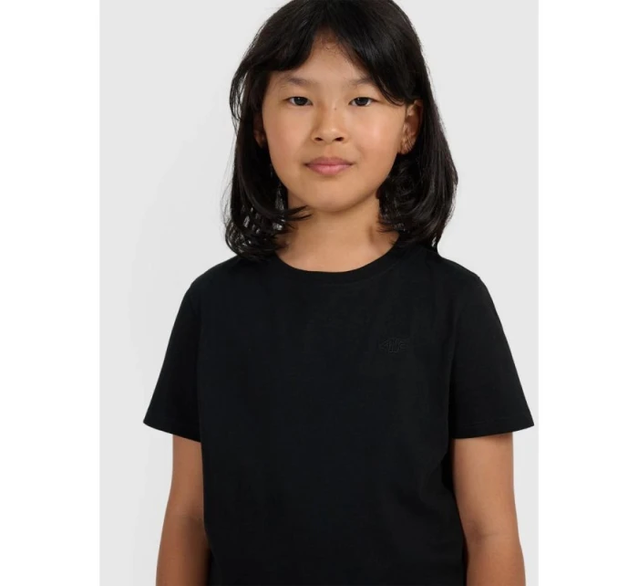 Dívčí hladké tričko model 21815557 - 4F Dívčí hladké tričko model 21815557 - 4F