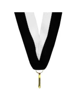 Stuha 22 mm - bílá a černá Stuha 22 mm - bílá a černá