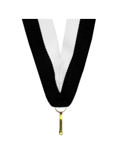 Stuha 22 mm - bílá a černá