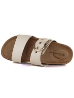 Dámské žabky s přezkou béžové model 22097328 - Potocki Dámské žabky s přezkou béžové model 22097328 - Potocki