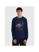Pánské tričko s potiskem a dlouhým rukávem model 22117317 pánské - 4F