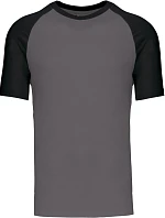 Kariban K 330 Baseballové tričko 20.K330 slate grey/black