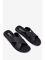 Pánské Kožené Sandały S Přezkou Big Star model 21693015 Černé - Big Star Shoes Pánské Kožené Sandały S Přezkou Big Star model 21693015 Černé - Big Star Shoes