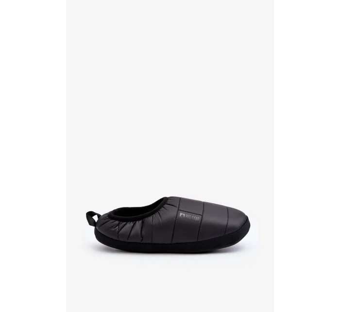 Pánské zateplené pantofle Black Big Star Pánské zateplené pantofle Black Big Star