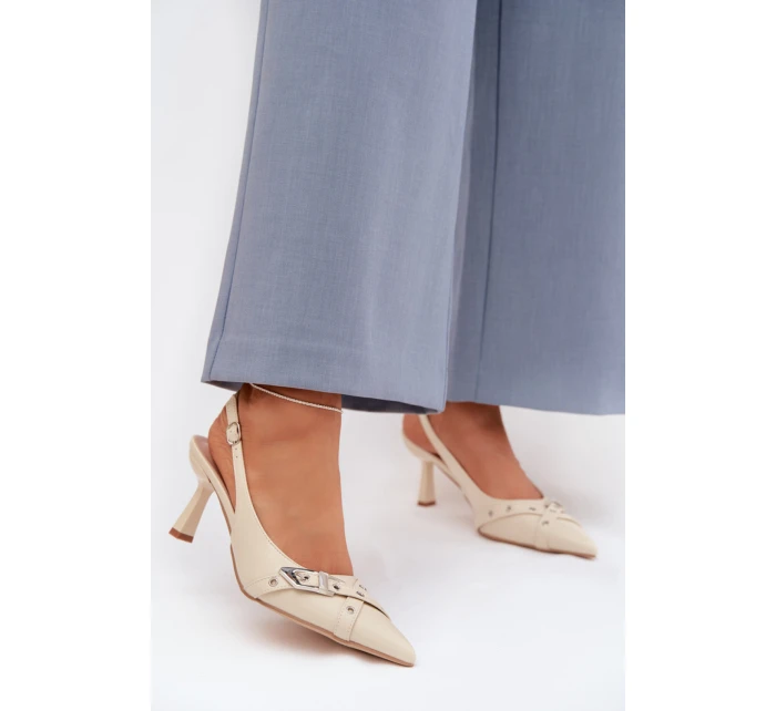 Sandály na podpatku  model 225228 Step in style