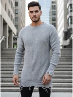 Pánský světle šedý svetr FashionStreet WX1963