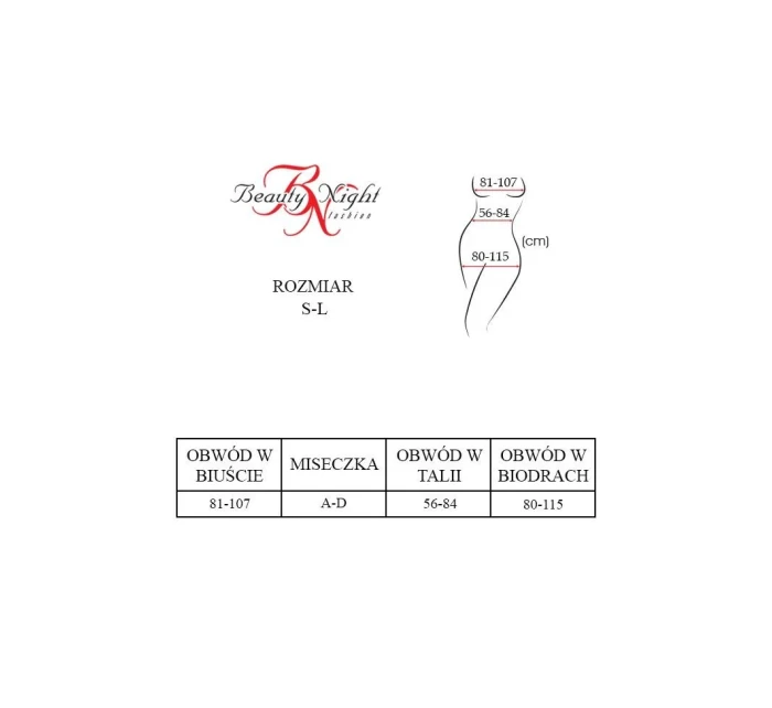 Bodystocking model 20791257 red - Beauty Night Fashion Bodystocking model 20791257 red - Beauty Night Fashion