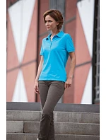 Daiber JN 568 Dámské žerzejové elastické polo 02.0568 lime green/white