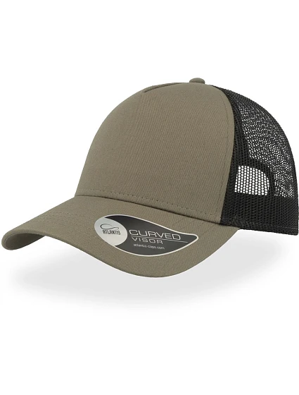 Atlantis Headwear Rapper Cotton 5 panelová Trucker kšiltovka "Rapper" 33.8020 olive/black Atlantis Headwear Rapper Cotton 5 panelová Trucker kšiltovka "Rapper" 33.8020 olive/black