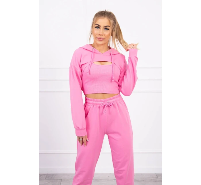 Bavlněná 3dílná sada světle růžová Bavlněná 3dílná sada světle růžová