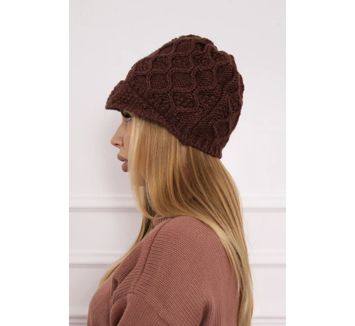 Roma Bis fleecová čepice K235 hnědá Roma Bis fleecová čepice K235 hnědá