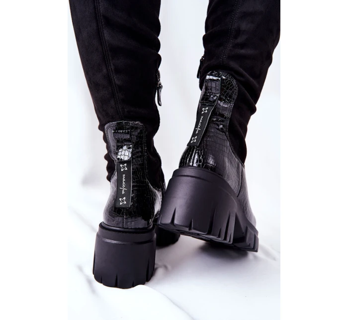 Kožené Boty  černé model 21565292 - Maciejka