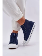 Dámské Vysoké Tenisky Big Star DD274333 Tmavě Modré Dámské Vysoké Tenisky Big Star DD274333 Tmavě Modré