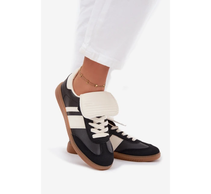 Nízké Dámské Tenisky S Otočeným Jazykem Černé Ardira Nízké Dámské Tenisky S Otočeným Jazykem Černé Ardira