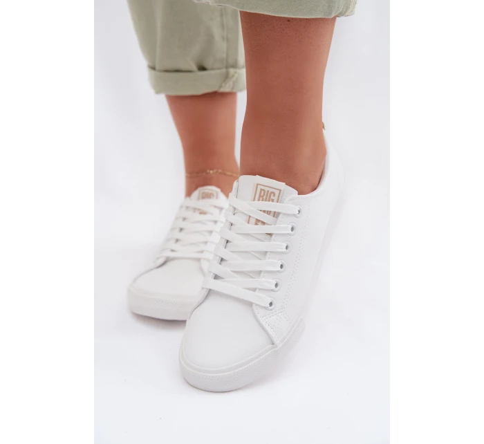 Dámské tenisky z eko kůže Big Star model 22009843 Bílé - Big Star Shoes