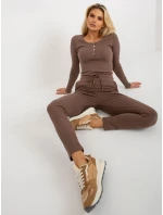 Tepláky RV DR 8369.89P hnědá Tepláky RV DR 8369.89P hnědá