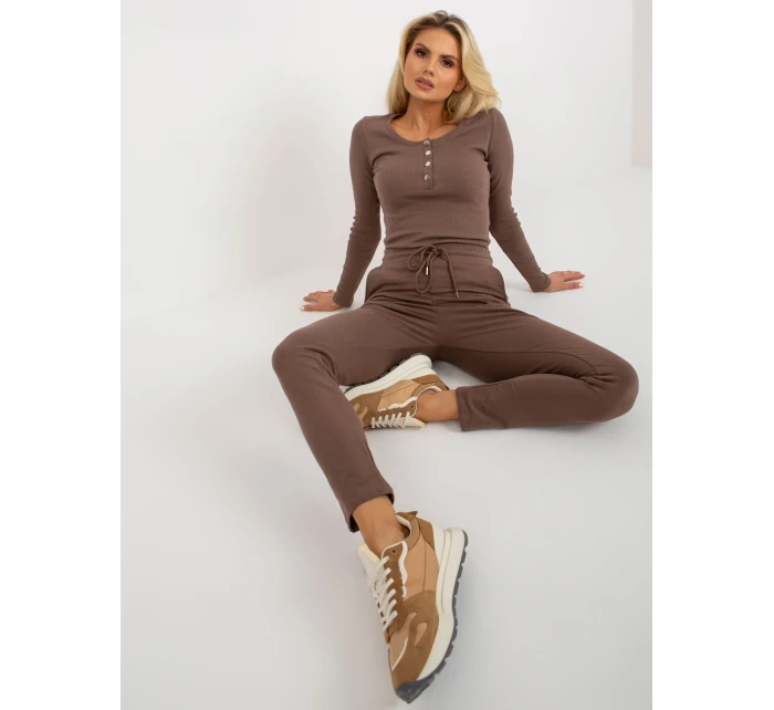 Tepláky RV DR 8369.89P hnědá Tepláky RV DR 8369.89P hnědá