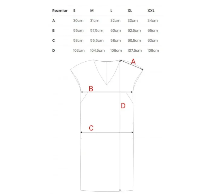 model 20966020 Šaty uvolněného střihu s výstřihem do V královská modř - STYLOVE model 20966020 Šaty uvolněného střihu s výstřihem do V královská modř - STYLOVE