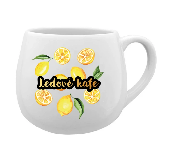 Personalizovaný keramický hrníček s ovocem a textem 