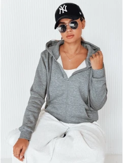 Dámská mikina na zip s kapucí antracitová FashionStreet BY0232