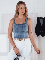 VESTTOP FashionStreet dámský džínový top RY2727