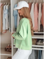Dámská máslová halenka oversize s přívěskem NUBISS mint FashionStreet RY2801